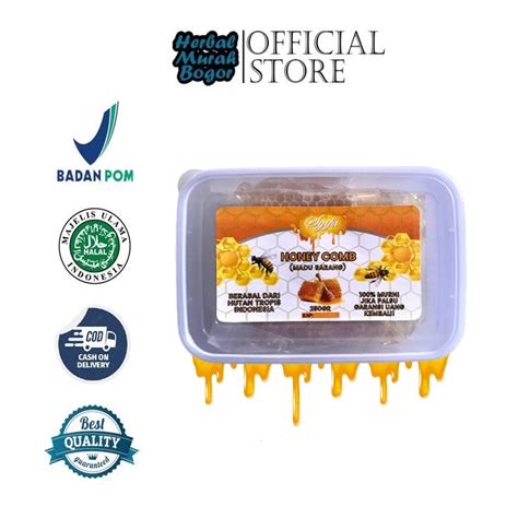 Jual Madu Sarang Asli Lebah Ternak Hutan Melifera Isi Gr Honey Comb