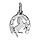 Pendentif En Argent Fer Cheval Avec Cheval Cabr Au Milieu