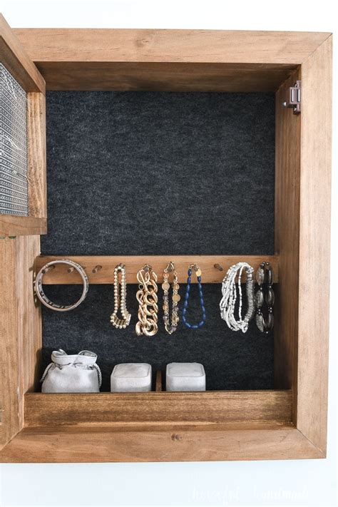 DIY Wall Jewelry Organizer - Houseful of Handmade