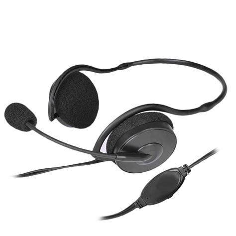 Voiceao Behind the Head Stereo Headphones w/ Mic & Inline Volume ...