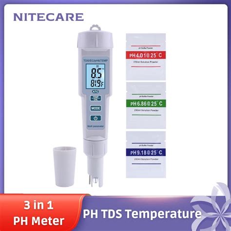 Jual Digital PH Meter TDS Temperature Alat Ukur PH Kualitas Air