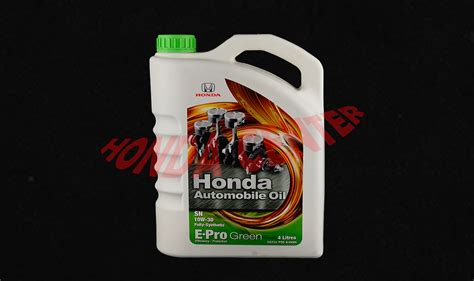 Oli Oil Mesin Mobil Honda E Pro Green SN 10W 30 Full Syintetic 100