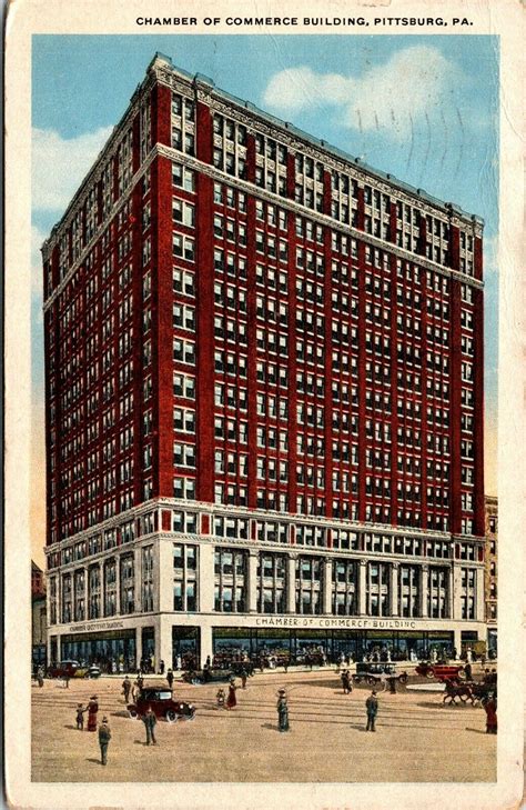 Vtg Pittsburgh Pennsylvania PA Chamber Of Commerce Street Scene 1920s