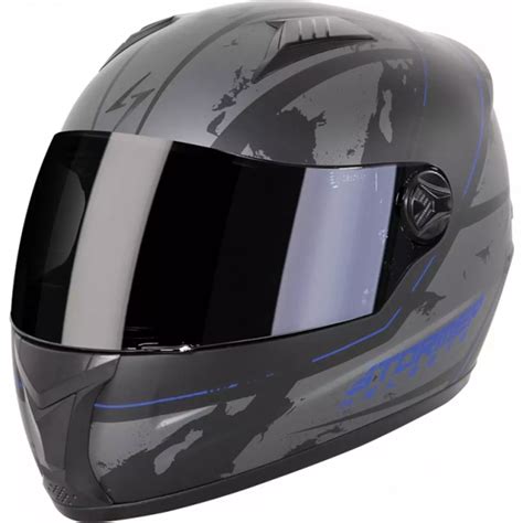 Casque Stormer Swift Shade Noir Bleu Métal Mat Casque Intégral