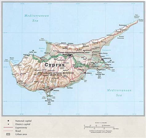 Cyprus Country Map Cyprus • Mappery