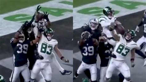 Watch Jets Te Tyler Conklin Knocks The Potential Game Winning Hail