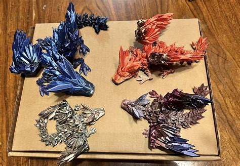 3D Printing Baby Crystalwing Dragon Cinderwing3D Articulating Flexi