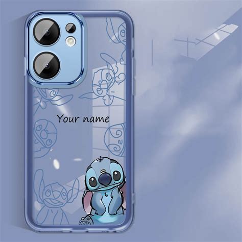 Infinix Smart 9 X6532 X6531 Hot 50i Hot50 Pro 5G Custom ชอ Stitch Disney Crystal Clear Case