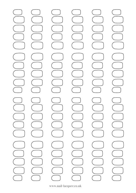 Printable Blank Nail Template