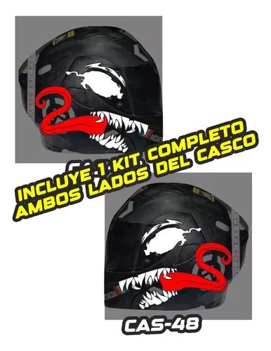 Kit Calcomanias Reflejantes Casco Venom Seguridad Vinil En Venta En