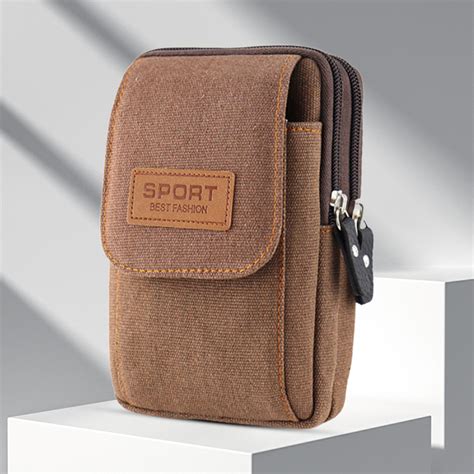 Belt Bag Multi Pocket Organizer Canvas Mobile Phone Bag Splash Proof Ebay