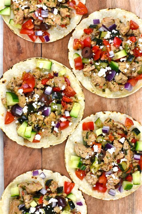 Mediterranean Chicken Tacos Gypsyplate