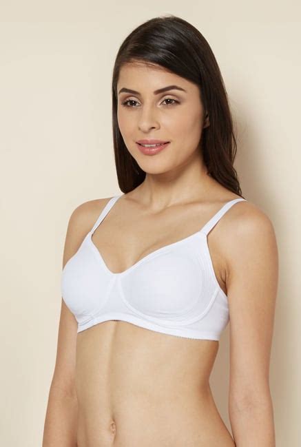 Buy Enamor White Non Wired Non Padded Seamless Bra For Women Online Tata Cliq