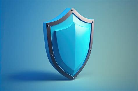 Premium Photo Blue Antivirus Shield Illustration On Blue Background