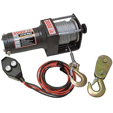 3000 Lbs 12 Vdc Atvutility Winch Wremote