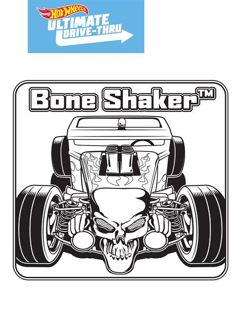 Bone Shaker Monster Truck Coloring Page