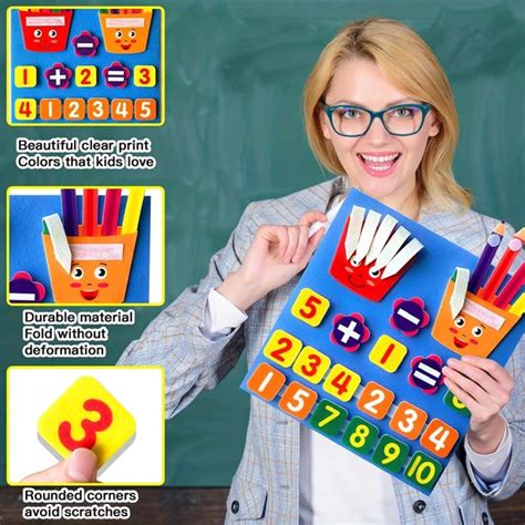 Learning Numbers Felt Board For Toddlers Counters For Kids Preschool