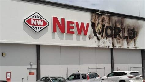 Two Signs On Separate New World Stores Bursting Into Flames Not