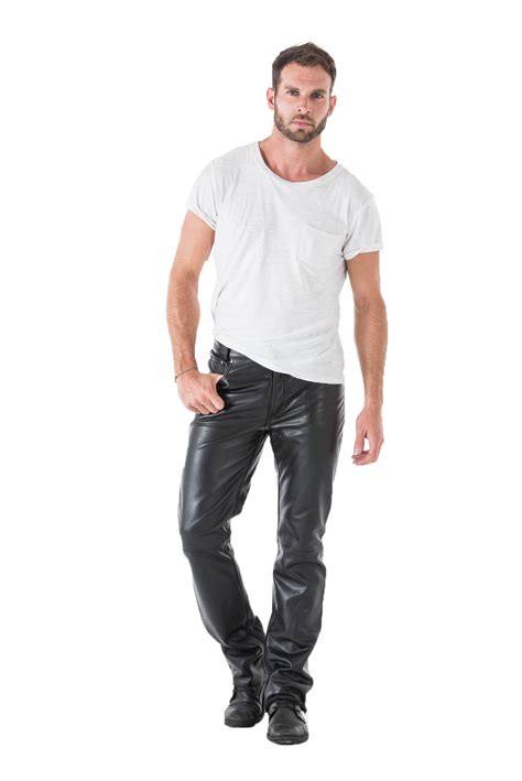 Pantalon En Cuir Pour Hommes