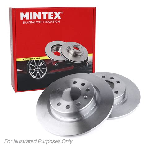 Mintex Rear Brake Discs Mm Pair For Citroen Berlingo B Ebay