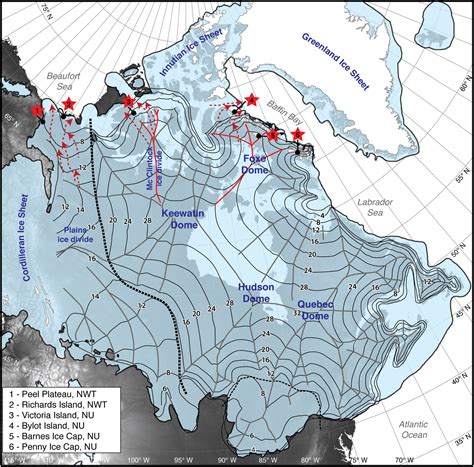 laurentide ice sheet   late pleistocene mapporn
