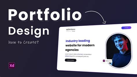 Adobe XD Tutorial For Beginners Design A Portfolio Website Web