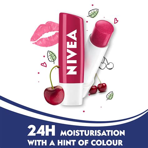 Nivea Cherry Shine Caring Lip Balm 4 8 Gm Price Uses Side Effects