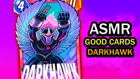 ASMR Good Cards Darkhawk Deck Marvel Snap Gameplay YouTube