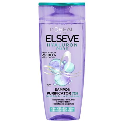 LOREAL ELSEVE Sampon Purificator Cu Acid Hialuronic Acid Salicilic