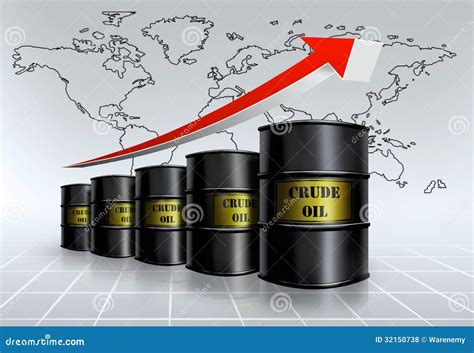 Global Oil Price Stock Illustration Illustration Of Decrease 32150738