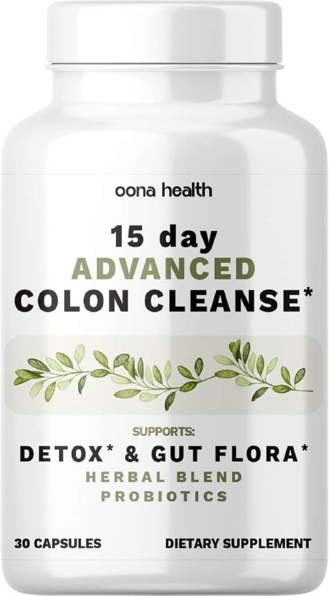 15 Day Advanced Colon Cleanse Probiotics And Natural Herbs Supports Detox And Gut