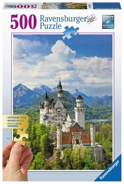 Puzzle 500el Bajeczny zamek Neuschwanstein Świat Zabawek