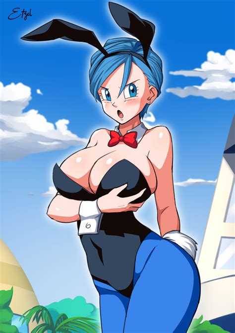 Rule 34 1girls Ass Big Ass Big Breasts Blue Eyes Blue Hair Bowtie Breasts Bulma Bunny Bulma