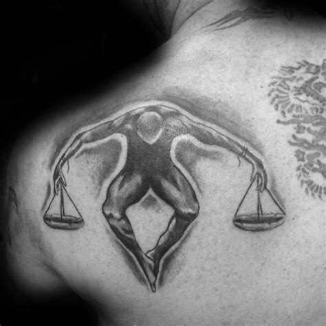 60 Libra Tattoos For Men Balanced Scale Ink Design Ideas