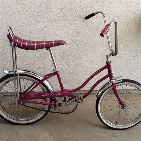 Sold 1969 Schwinn Sting Ray Slik Chik 20inch Bicycle Beach Cruiser