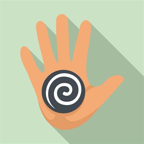 Hand Spiral Hypnosis Icon Flat Style 14499339 Vector Art At Vecteezy