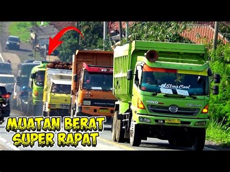 SKILL DRIVER MITSUBISHI CANTER TRUCK TRUK DUMP TRUK DI TANJAKAN LINTAS