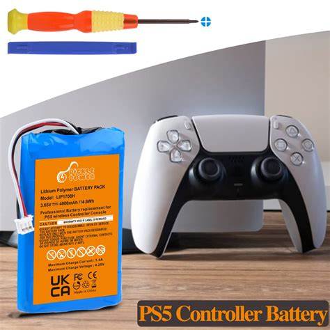 Snapklik PS5 Controller Battery 4000mAh Upgraded LIP1708 PS5