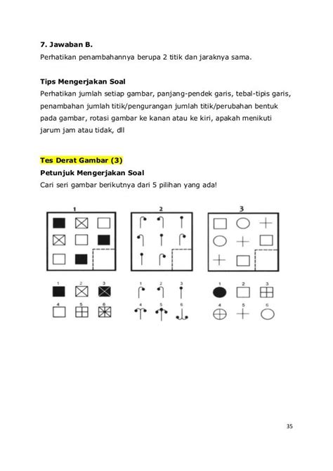 Soal Psikotes Rotasi Kubus Dan Jawaban Buku Tes Intelegensi Contoh Soal Psikotes Gambar