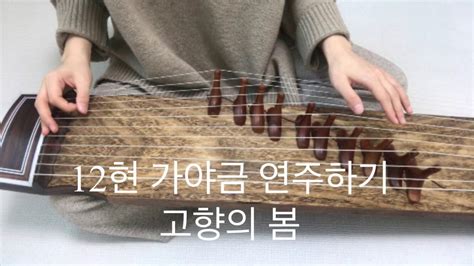 요청영상 12현가야금 연주학ㅣ 고향의봄 Korea Instrument Gayageum Cover 츄쌤로그 Youtube