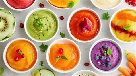 Premium Photo Food Dips With Different Colored Dips On White Background