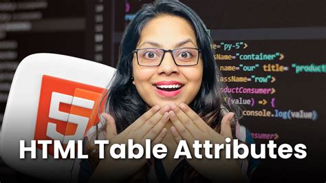 All Html Table Attributes Designwithrehana