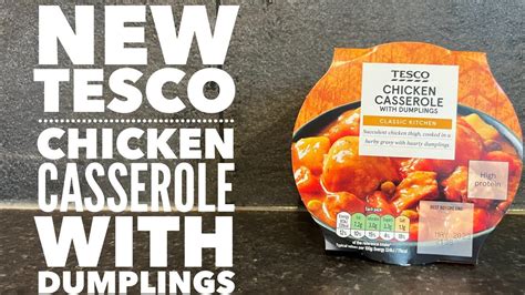 Tesco Chicken Casserole With Dumplings Review Tesco Food Review Youtube