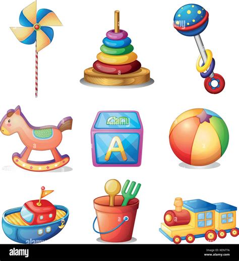 Illustration Of Different Kind Of Toys Stock Vector Image And Art Alamy