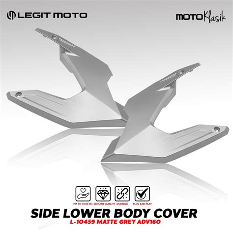 LEGITMOTO GENUINE HONDA ADV 160 SIDE LOWER BODY COVER MATTE GRAY FINISH