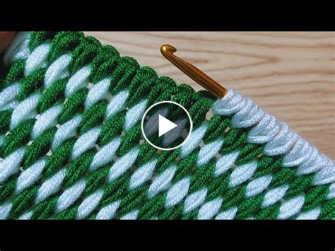 easy to learn tunisian crochet öğrenmesi kolay Tunus tığ işi