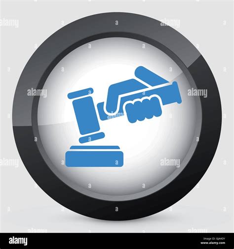 Hammer Judge Icon Stock Vector Image Art Alamy