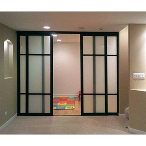 Black Aluminium Partition Door For Office At Rs 160sq Ft In Rajkot