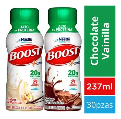 Boost Bebida Alta En Prote Na Mix Chocolate Vainilla Pzas Meses