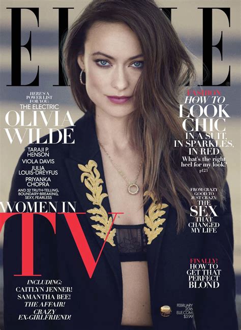 Olivia Wilde ELLE Magazine February 2016 Cover CelebMafia